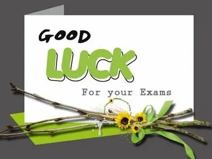 Good luck baby