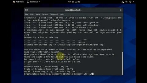 Openssl linux