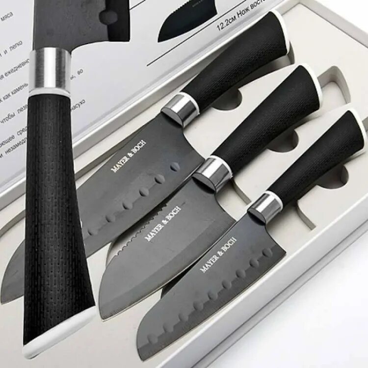 Цена хороших кухонных ножей. Набор ножей Mayer Boch mb2629. Mayer and Boch MB-29331 ножи. Майер энд бош ножи. Кухонный нож.