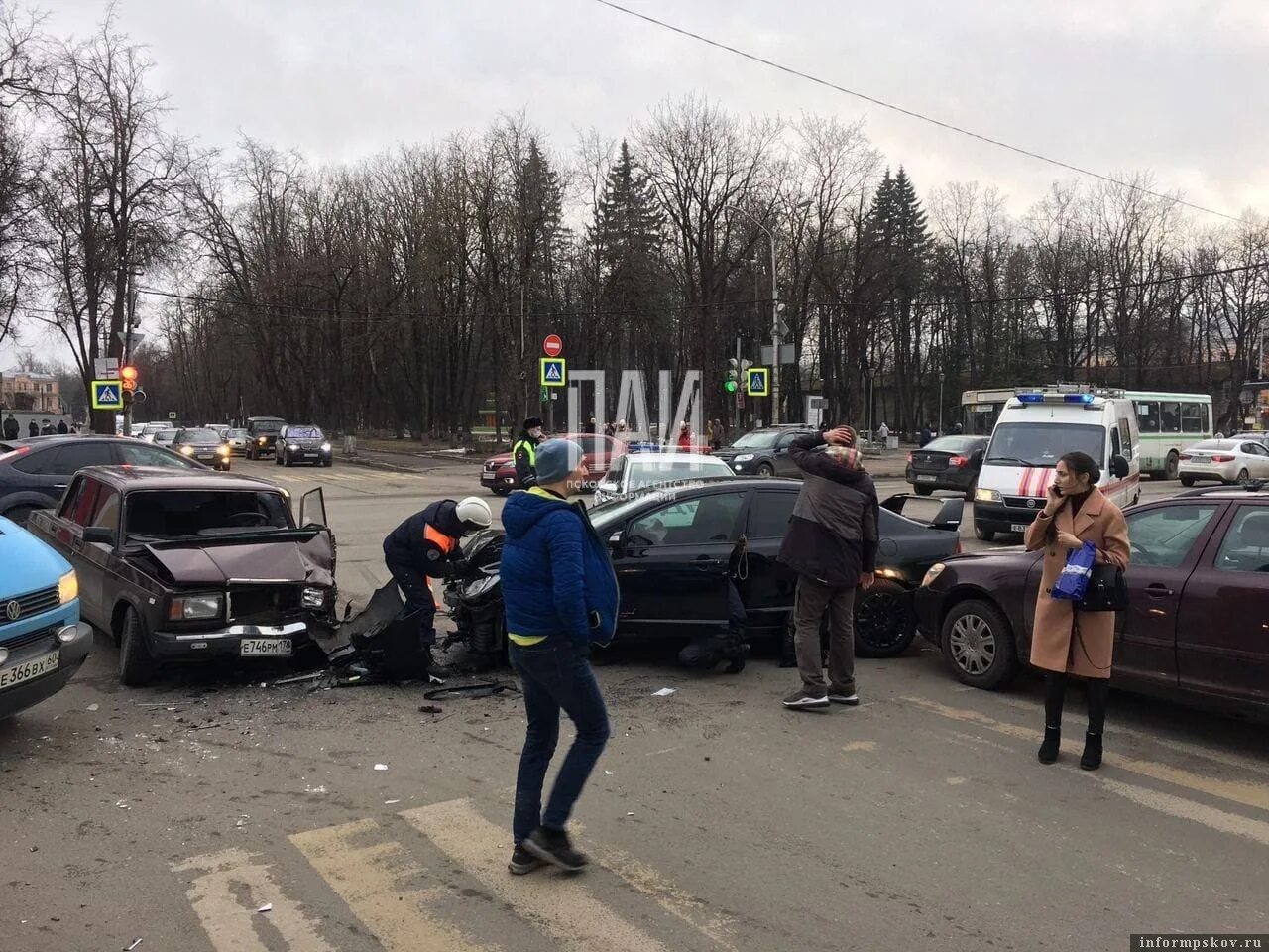 Авария впсков.