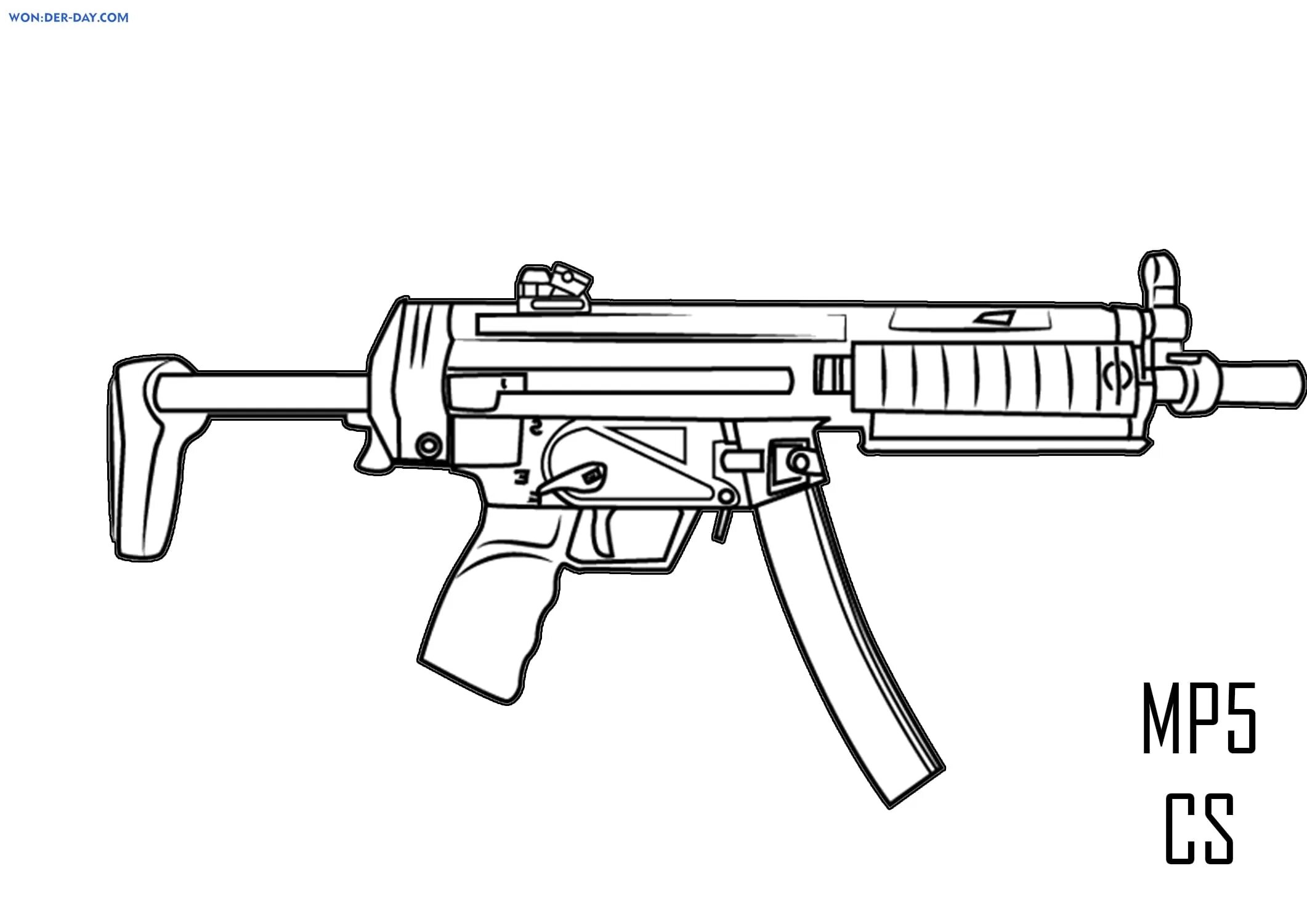 Mp5 SD чертёж. Мп5 габариты. Распечатка автоматы