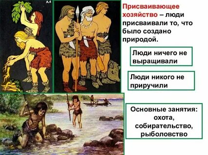 Виды хозяйства древних людей