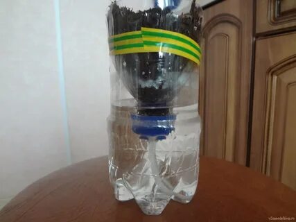 Возьмите пластиковую бутылку объемом 1.5 2 литра