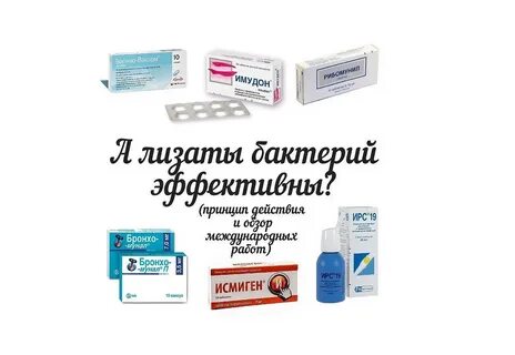 Бактериальные лизаты препараты