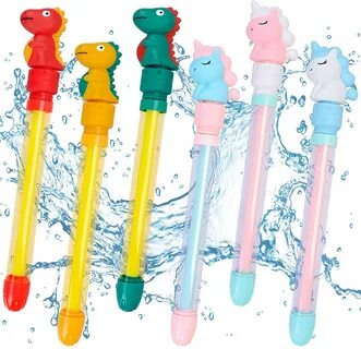 Water Guns,Squirt Gun 6 Pack Water Blaster Guns Set ,Soaker Gun Water Toys ...