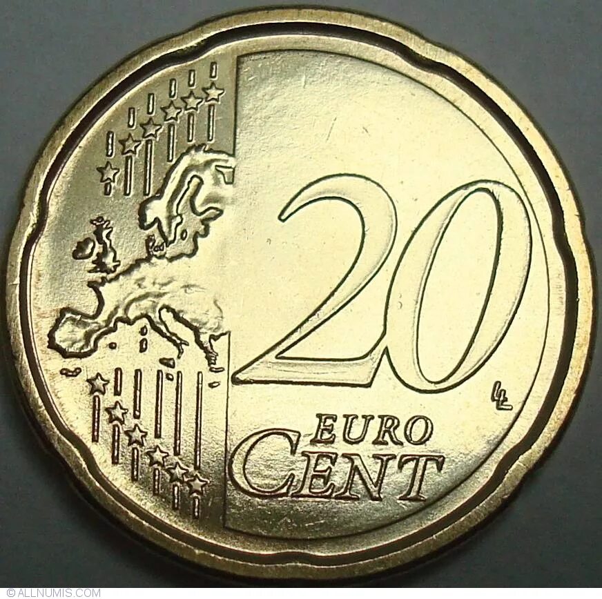 20 Euro Cent 2011. 20 Центов евро 2011. Монета 20 евро 2011. 20 Euro Cent 2002. 20 euro в рублях