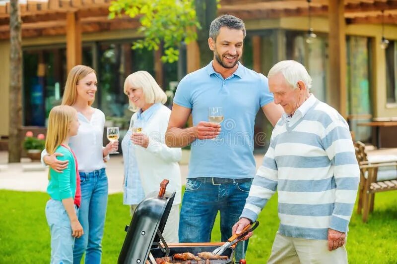 Spending time outside. Family quality time outside. not spending time on family.