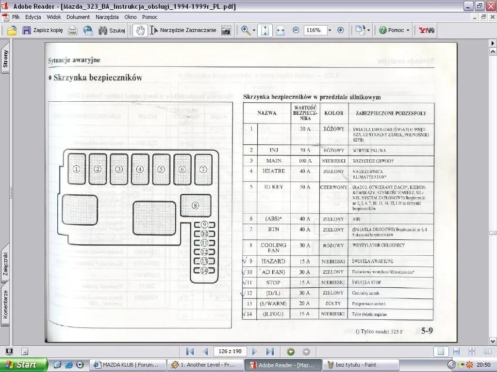 Mazda 626 (GD, GV) (1987-1992) Fuse Box Diagrams - YouTube
