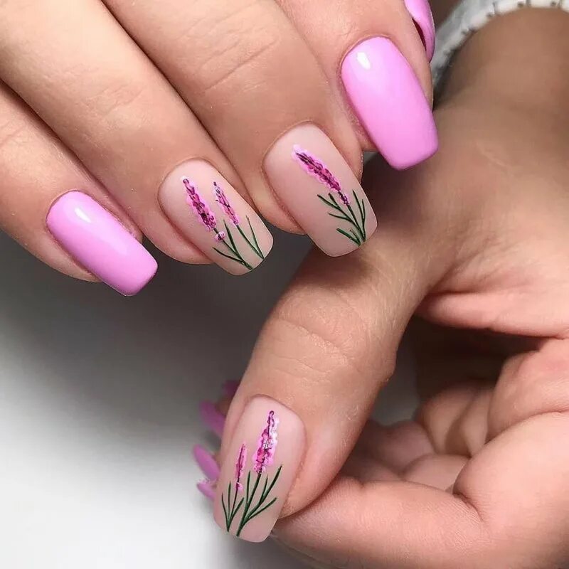 Весенние ногти. Весенний маникюр розовый. Красивый весенний маникюр. Простой дизайн ногтей на весну