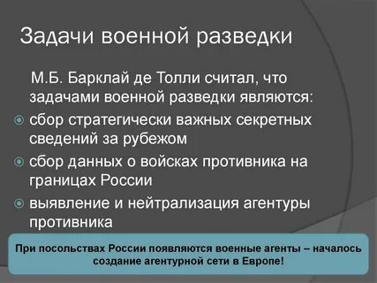 Задание разведки