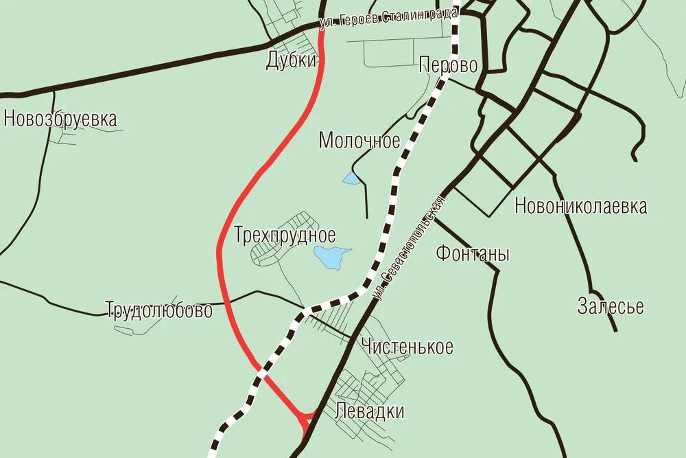 Объездная дорога симферополь. Дорога дубки левадки на карте. трасса дубки левадки на карте. схема объездной дороги вокруг симферополя. план объездной дороги вокруг симферополя.