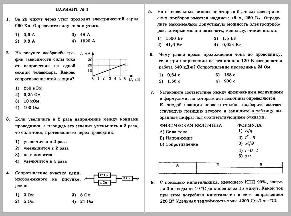 Промежуточное тестирование 8 класс. Контрольная по физике за 2 четверть 8 класс перышкин с ответами. контрольная работа 4 по физике 8 класс 4 варианта. контрольная работа по физике 8 класс электричество. электрический ток кр по физике 8.