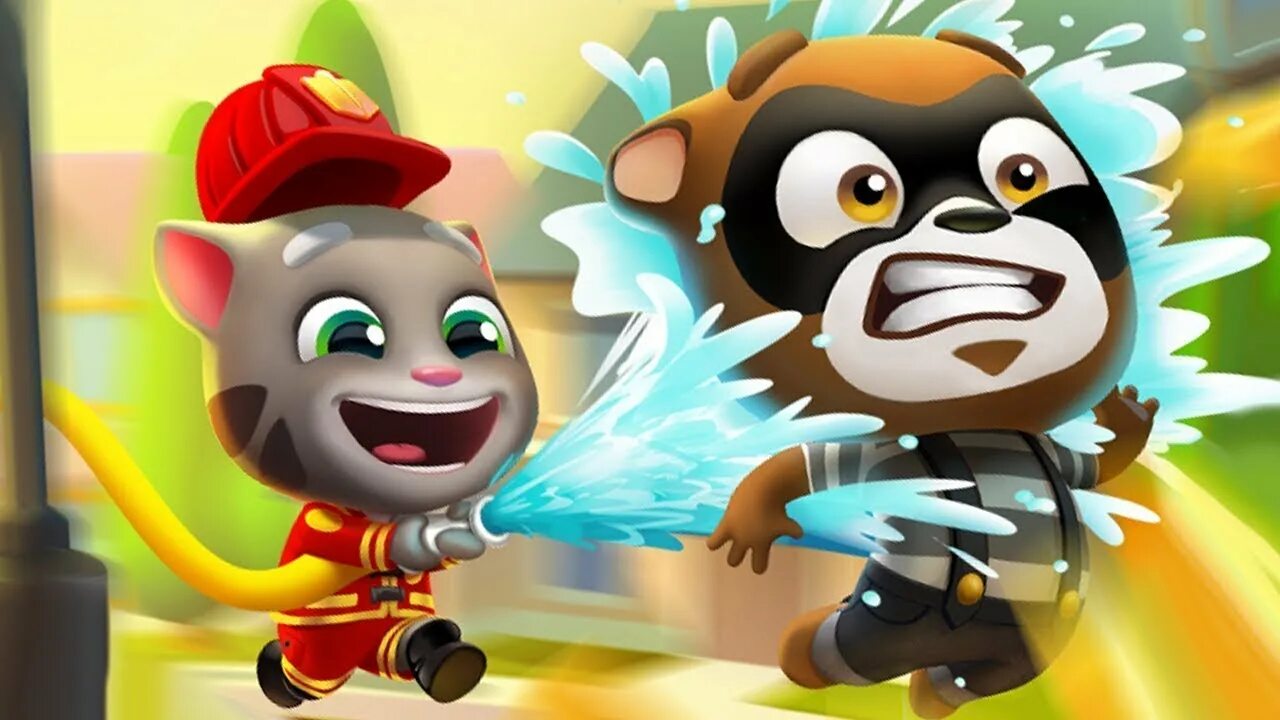 Tom cold. Talking Tom Gold Run Fireman Tom. Talking Tom Gold Run. Tom Gold Run. Том за золотом пират Джинджер.