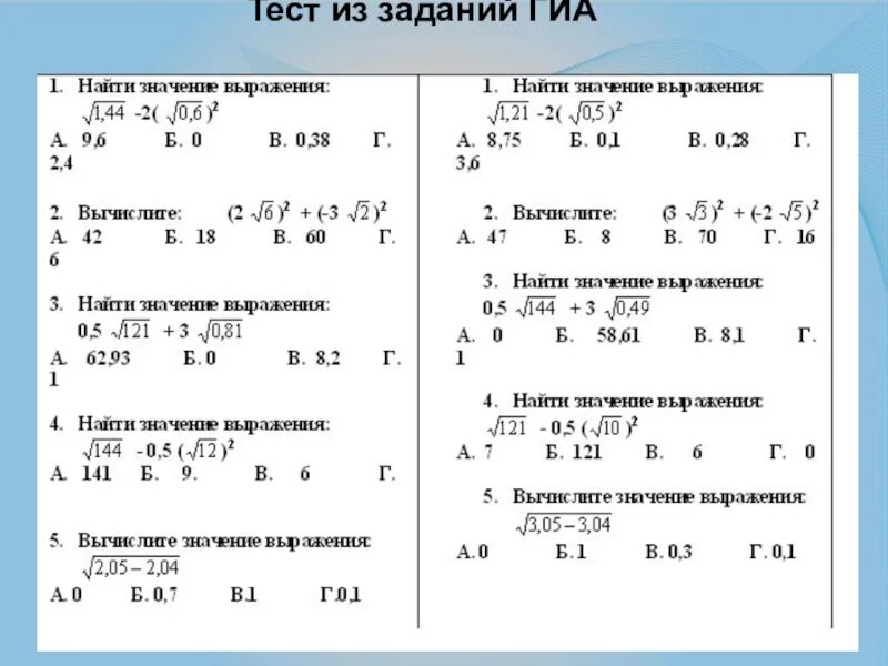 Контрольная работа Арифметический квадратный корень 8 класс. Задания по корням 8 класс Алгебра. 8 Класс Алгебра квадратные корни задания. Арифметический квадратный корень задания.