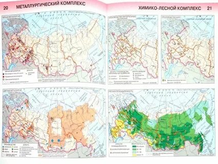 Лесная промышленность контурная карта 9 класс