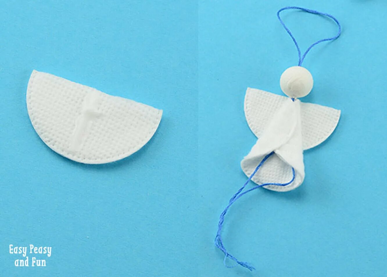 Рождественский ангел из ватных дисков. Как сделать ангелочков из диска. Поделка ангел из ватных дисков. Как сделать ангелочков из диска. Ангелочки своими руками на рождество из ватных дисков.