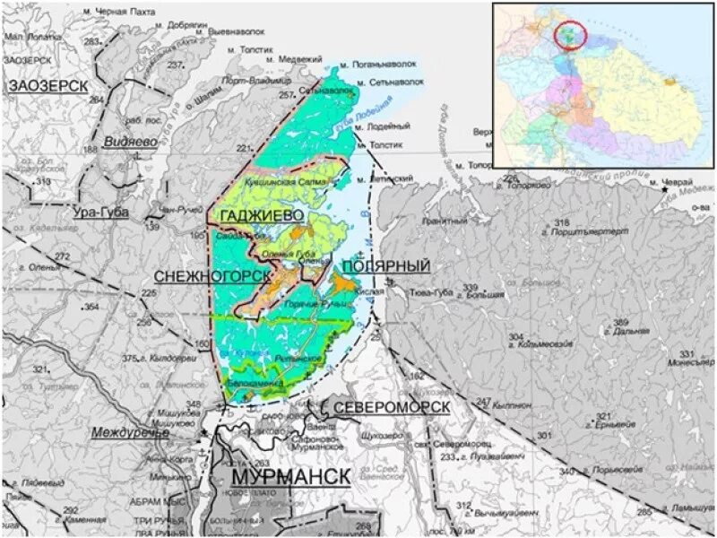 Гаджиево на карте. Зато Александровск Мурманской области на карте. Городской округ зато Александровск. Полярный зато Александровск. Зато Александровск карта.