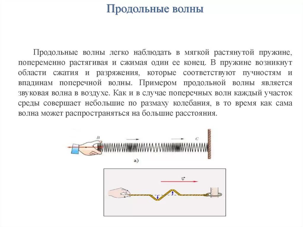 Каких направлениях совершаются колебания в продольной волне. Скорость поперечная и продольная волна ультразвук. Акустические волны продольные или поперечные. Продольные ультразвуковые волны.