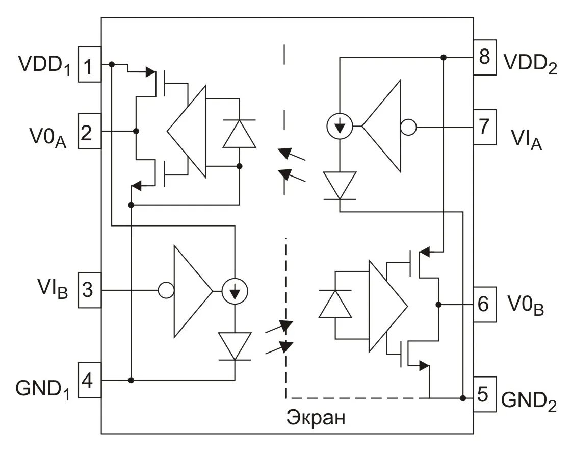 Источник напряжения с гальванической развязкой