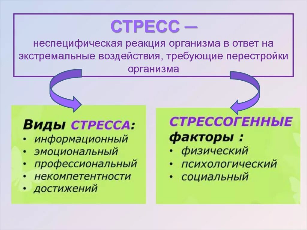 Стресс неспецифическая реакция