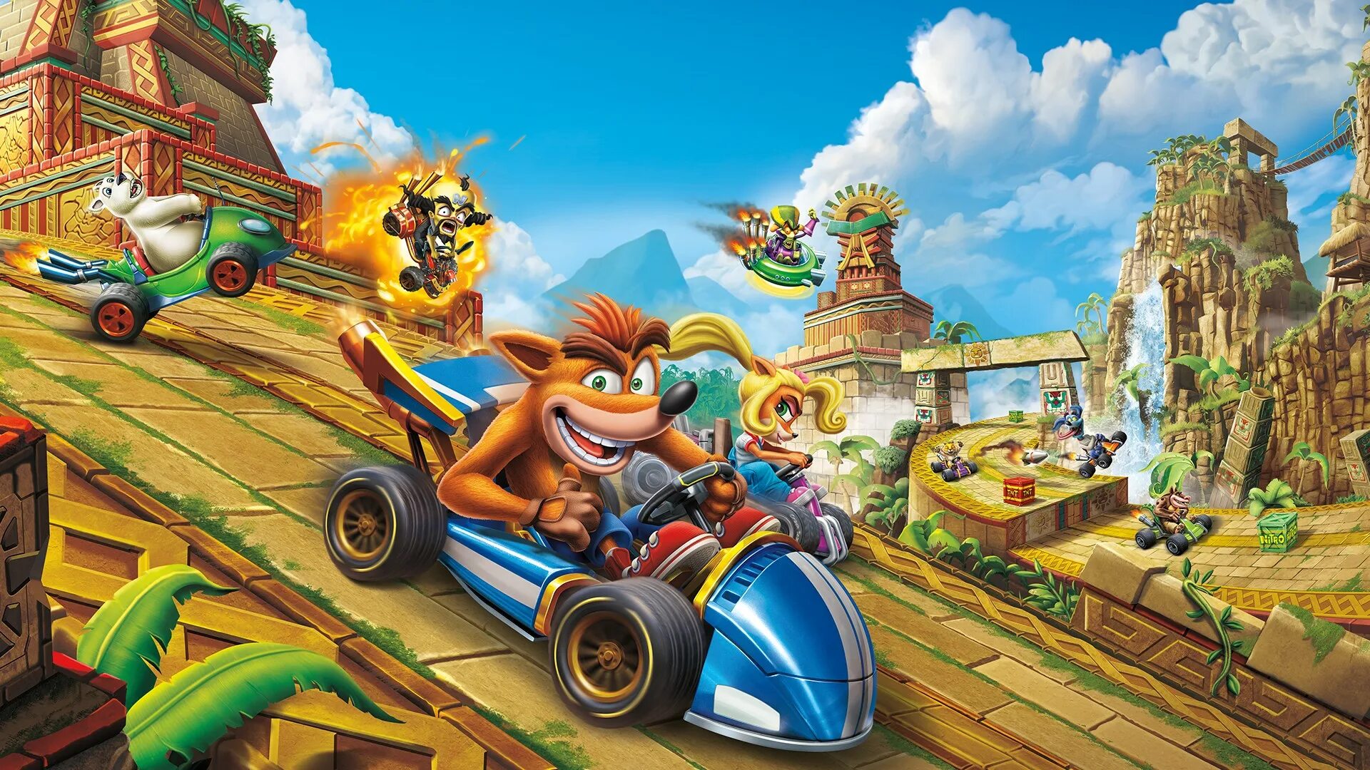 Crash Team Racing Nitro-fueled ps4. CTR краш бандикут. Crash Bandicoot гонки. Crash Team Racing Nitro fueled ps4 русская версия.