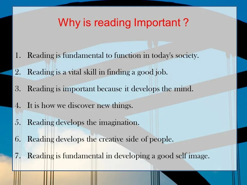 Why reading is important. Reading презентация. The importance of reading books. Reading skills. Why do you put