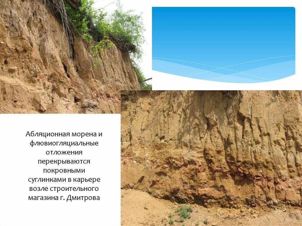 Возле карьера стояло в 4 раза. Четвертичные отложения Морена. Ледниковые моренные отложения. Морена флювиогляциальные отложения. Моренные суглинки.