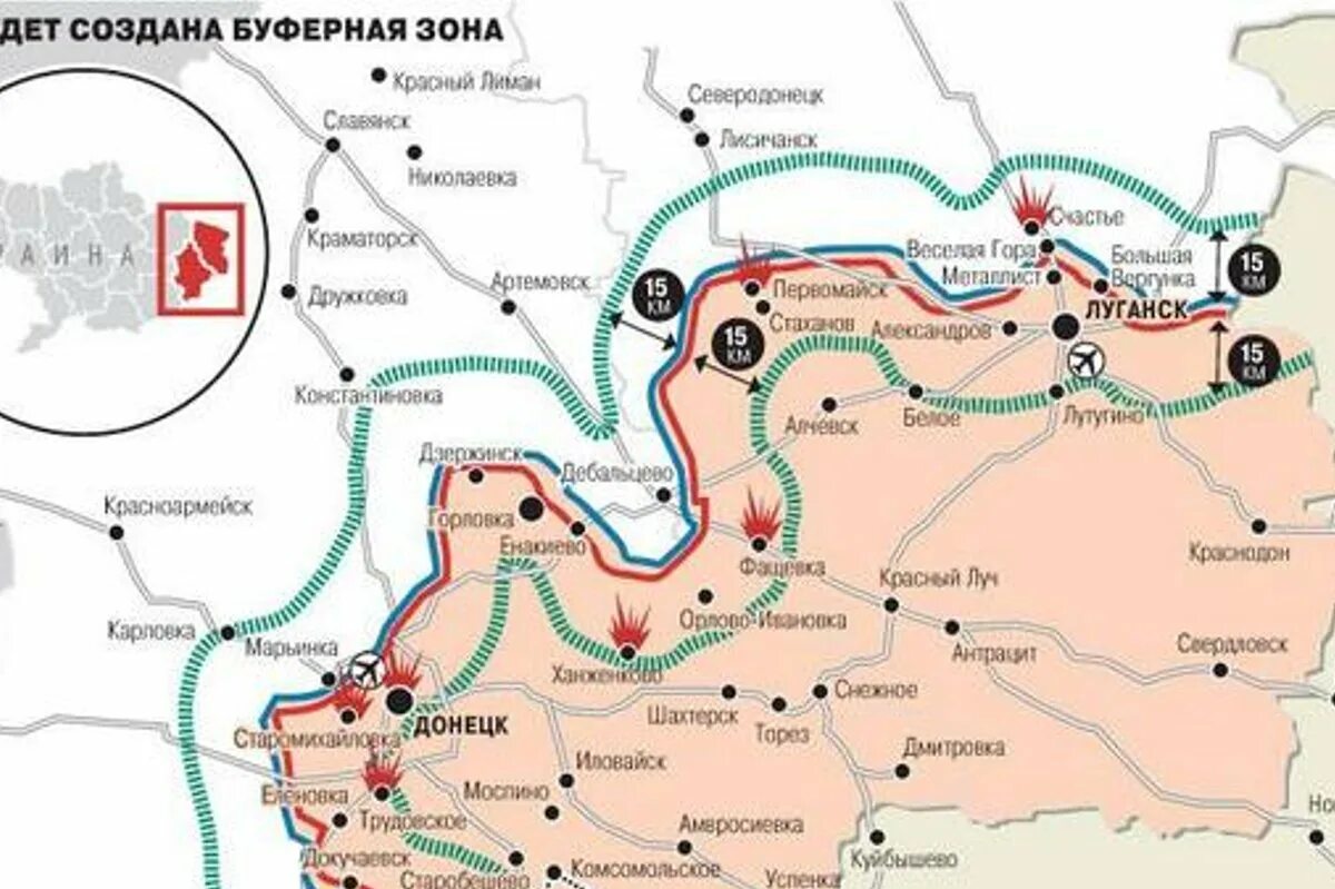 Буферная зона Донбасс карта. Минские соглашения линия разграничения карта. Линия соприкосновения на Донбассе на карте. Серая зона Донбасса на карте.