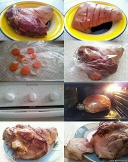 Рецепт вкусной рульки в рукаве