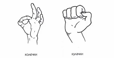Кулак ладонь упражнение для детей