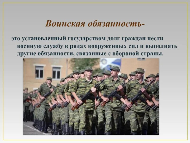 Воинская обязанность. О воинской обязанности и военной службе. Воинские обязанности военнослужащего. Воинская обязанность и воинская служба. О внесении изменений о воинской обязанности