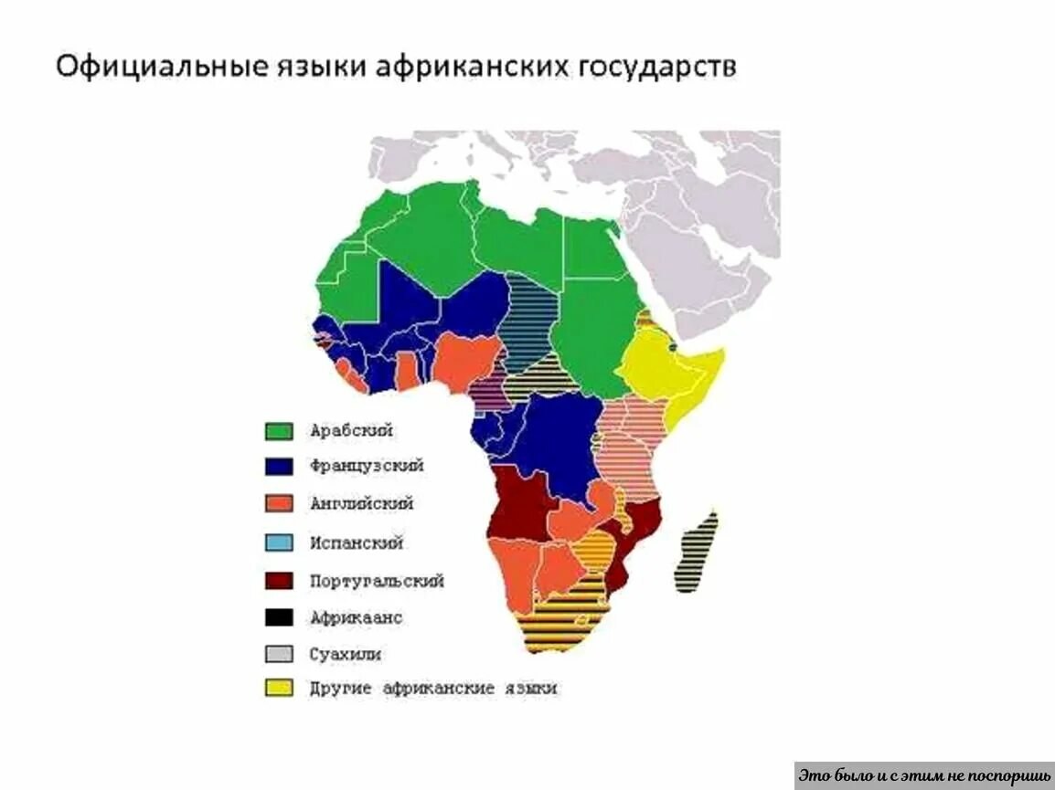 Африканские страны языки