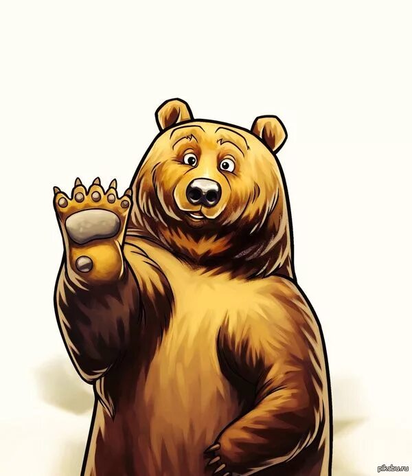 Медведь. Медведь рисунок. Русский медведь.