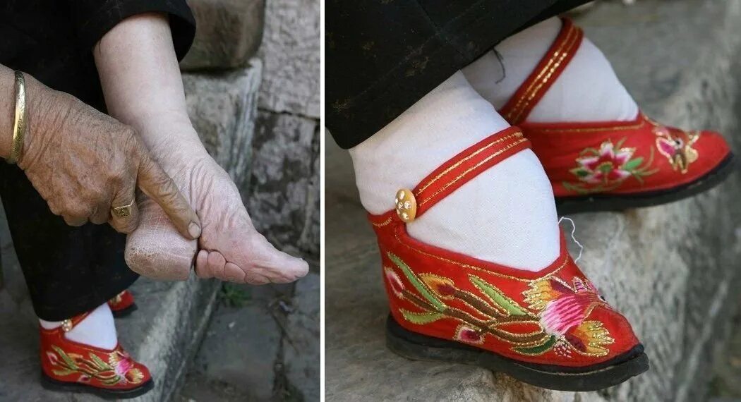 Китайская пятка. Китайская старинная обувь. Обувь древнего Китая.