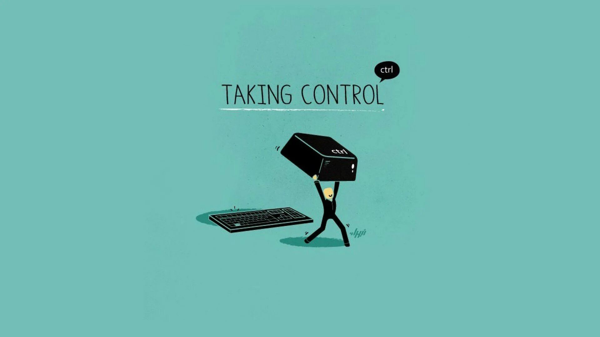 Take control of something