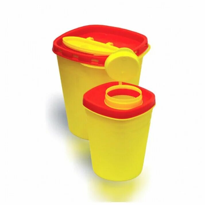 Контейнер для отходов класса а. Контейнер для утилизации игл 1,1 л. Емкость контейнер 1,5л для утилизации игл медком. Емкость для сбора медицинских отходов с иглосъемником. 5л, желтый, респект.