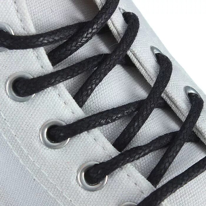 Шнурки для обуви kaps c-515045. Шнурки abnormal (черный) 60 см. Шнурки "Braus" 100 см., круглые, черный. Шнуровка кед конверс с 7 дырками. Как завязать круглые шнурки
