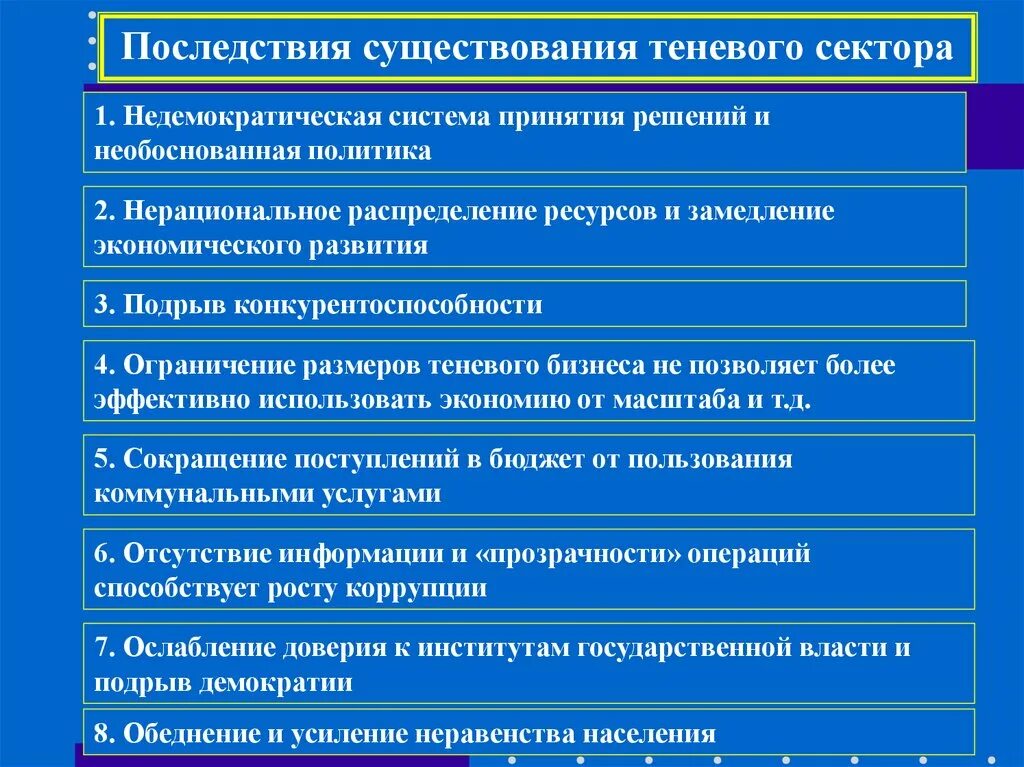 Экономические последствия теневой экономики. Последствия существования теневой экономики.. Негативные последствия теневой экономики. Причины существования теневой экономики. Последствия теневой экономики