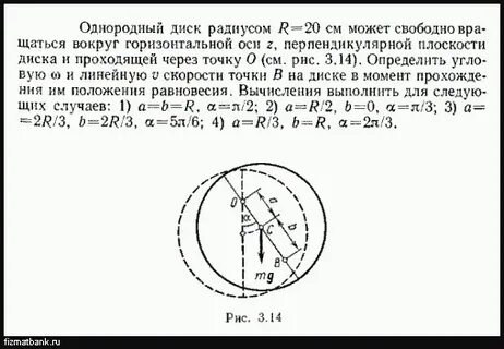 Ободу однородного диска