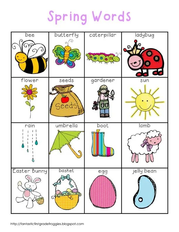 Tracing words. Spring words. Spring words. Words for spring. Spring words.