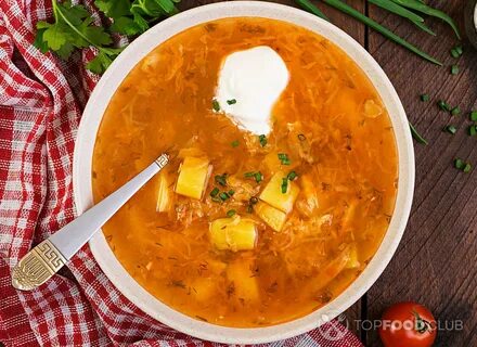 Щи из капусты без мяса