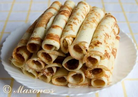 Блины трубочкой