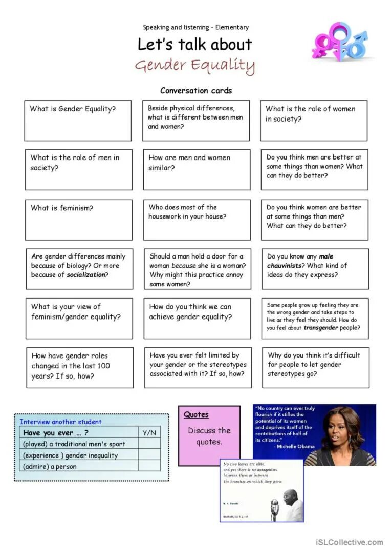 Talk topic does
