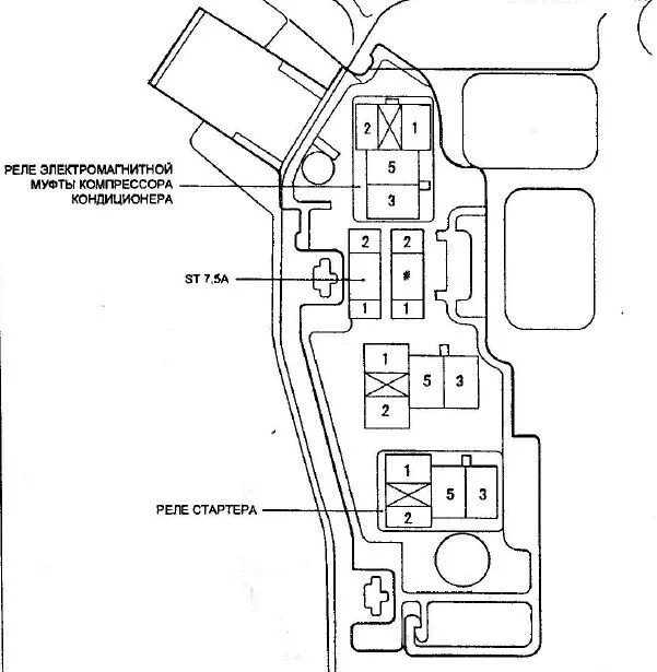 Где находится предохранитель компрессора кондиционера. Реле стартера Ипсум 10 кузов. Схема реле предохранителей Авенсис 2004 года. Реле стартера Ипсум 10. Toyota ipsum 2001 предохранители.