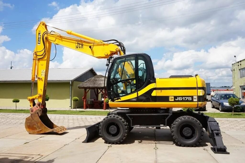 JCB js175w. JCB js 175. JCB 175 колесный экскаватор. Полноповоротный экскаватор JCB 175. Нанять экскаватор