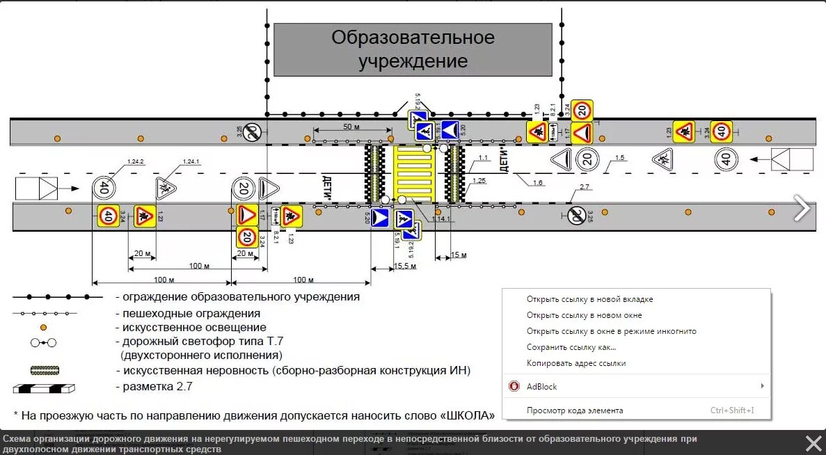 Устройство дорожного знака