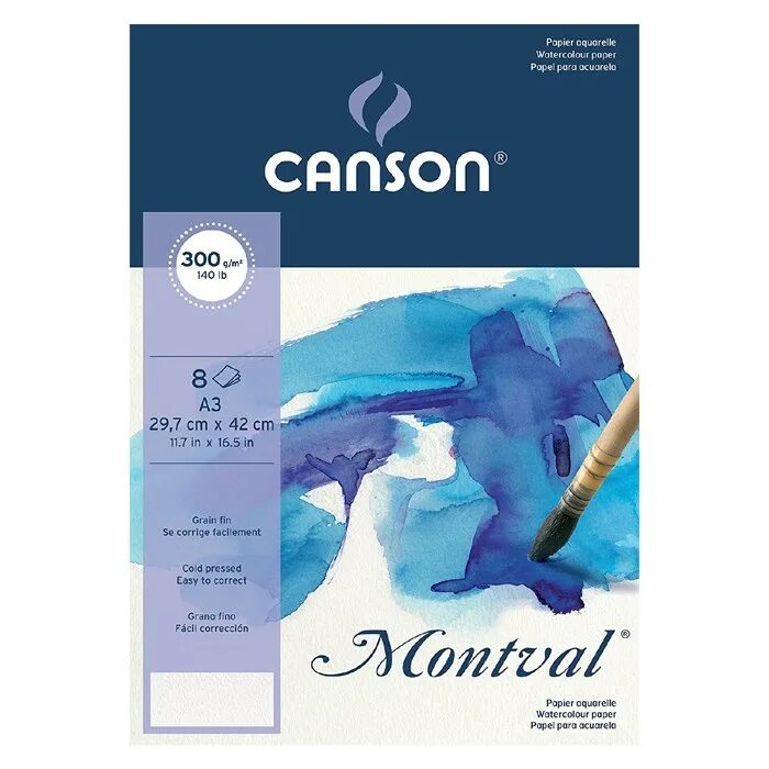 Какая акварельная бумага лучше. Бумага для акварели Canson "Montval". Canson Акварельная бумага. Canson Montval 300. Canson бумага для акварели 300 г.