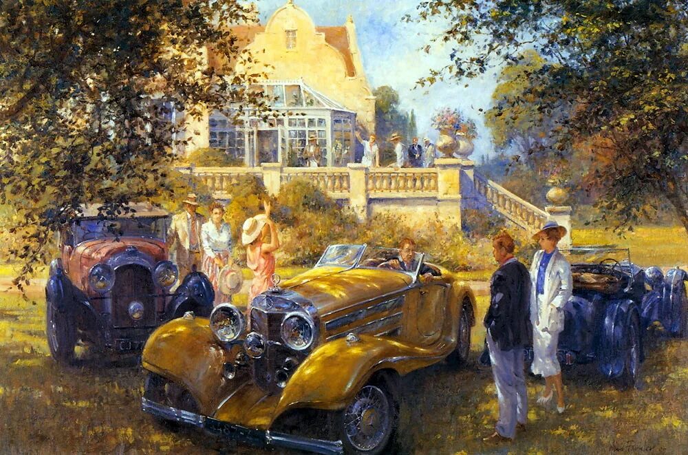 Художник картина машина. Художник alan fearnley. Художник картина машина. Mille miglia гонка 1957. Автомобиль рисунок.