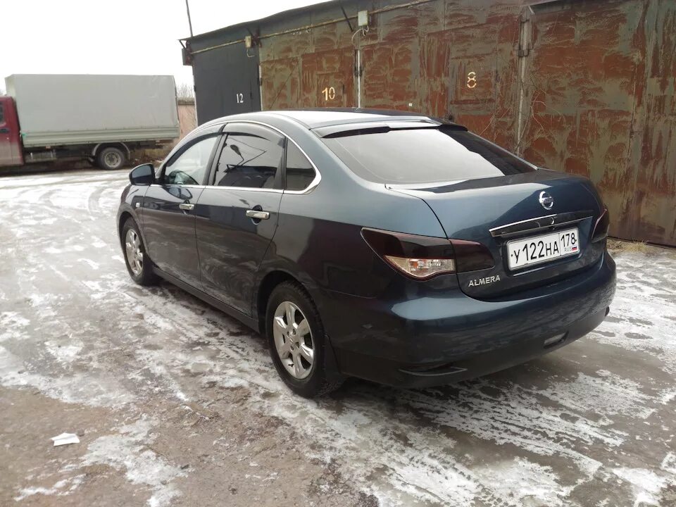 Светодиодную ленту в задние катафоты - Nissan Almera V (G11/15), 1,6 л, 2015 год