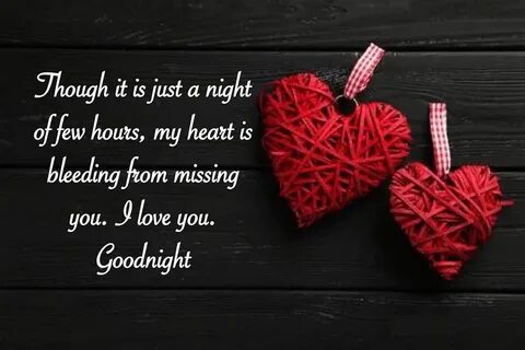 Goodnight my love.